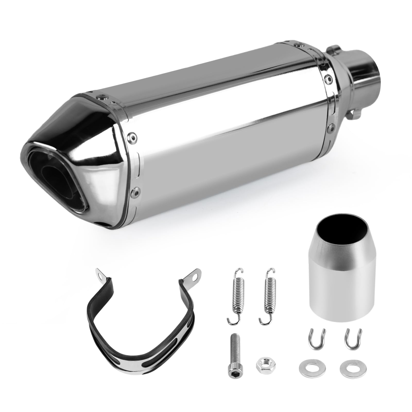 Amazon.com: PACEWALKER Motorcycle Slip On Muffler, 1.5-2